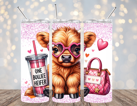 20 Oz Tumbler Boujee Heifer