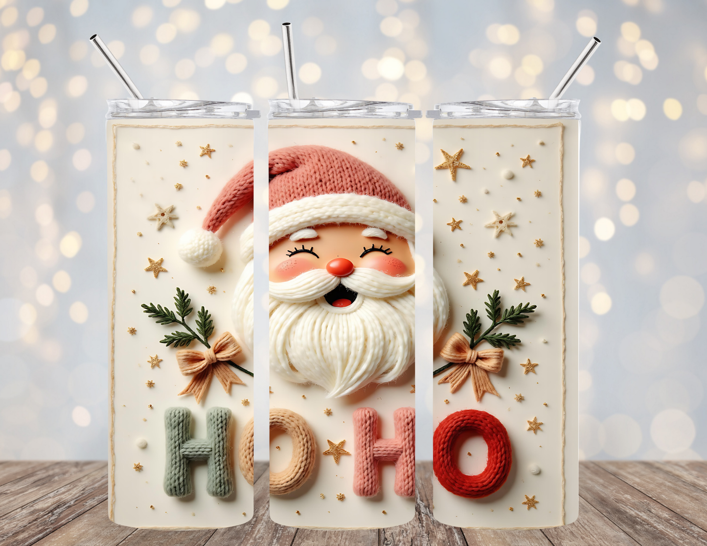 20 Oz Tumbler Ho Ho Santa