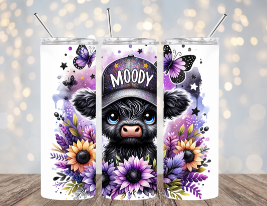 20 Oz Tumbler Moody Cow