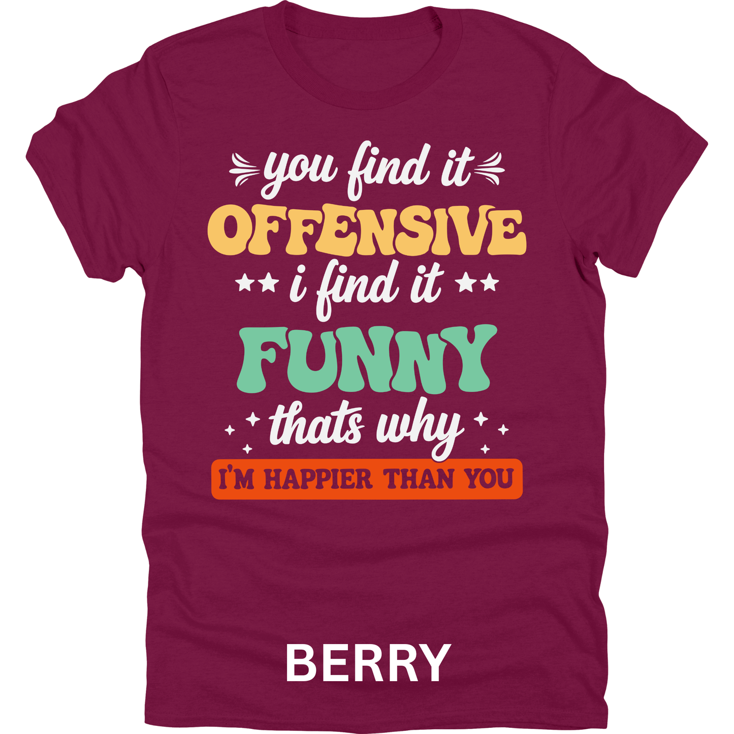Short Sleeve TShirt You Find it Offensive Funny 1120