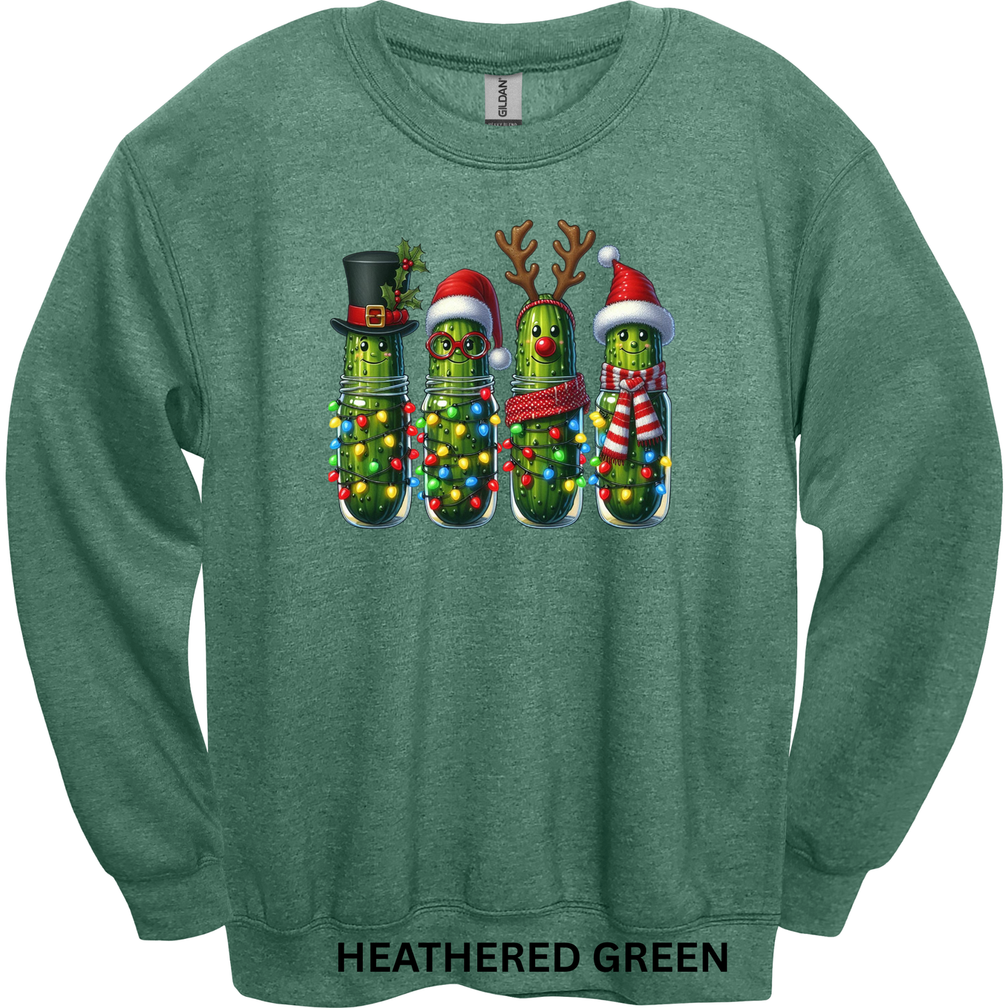 Crewneck Sweatshirt Christmas Pickles 1028