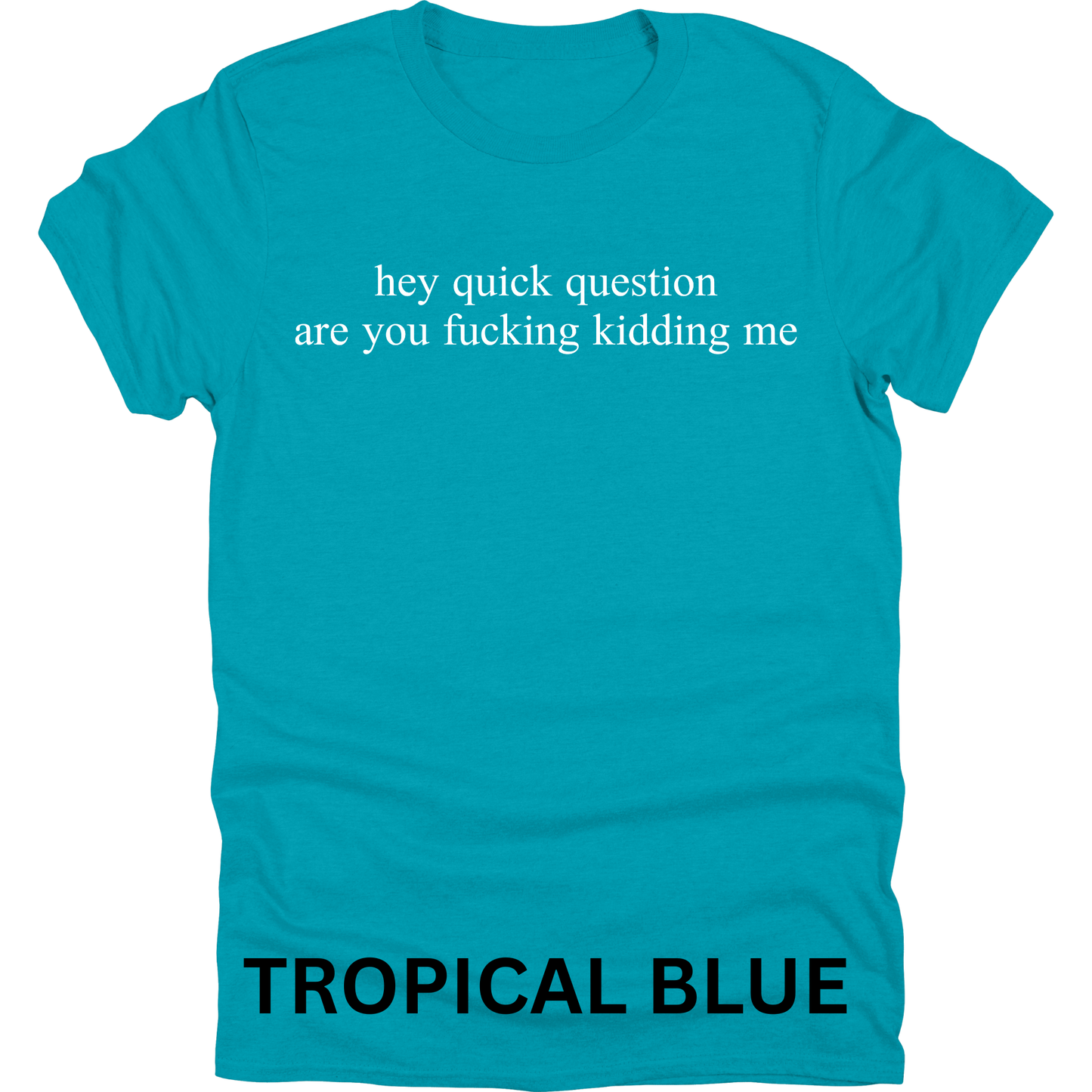 Short Sleeve TShirt Hey Quick Question 442