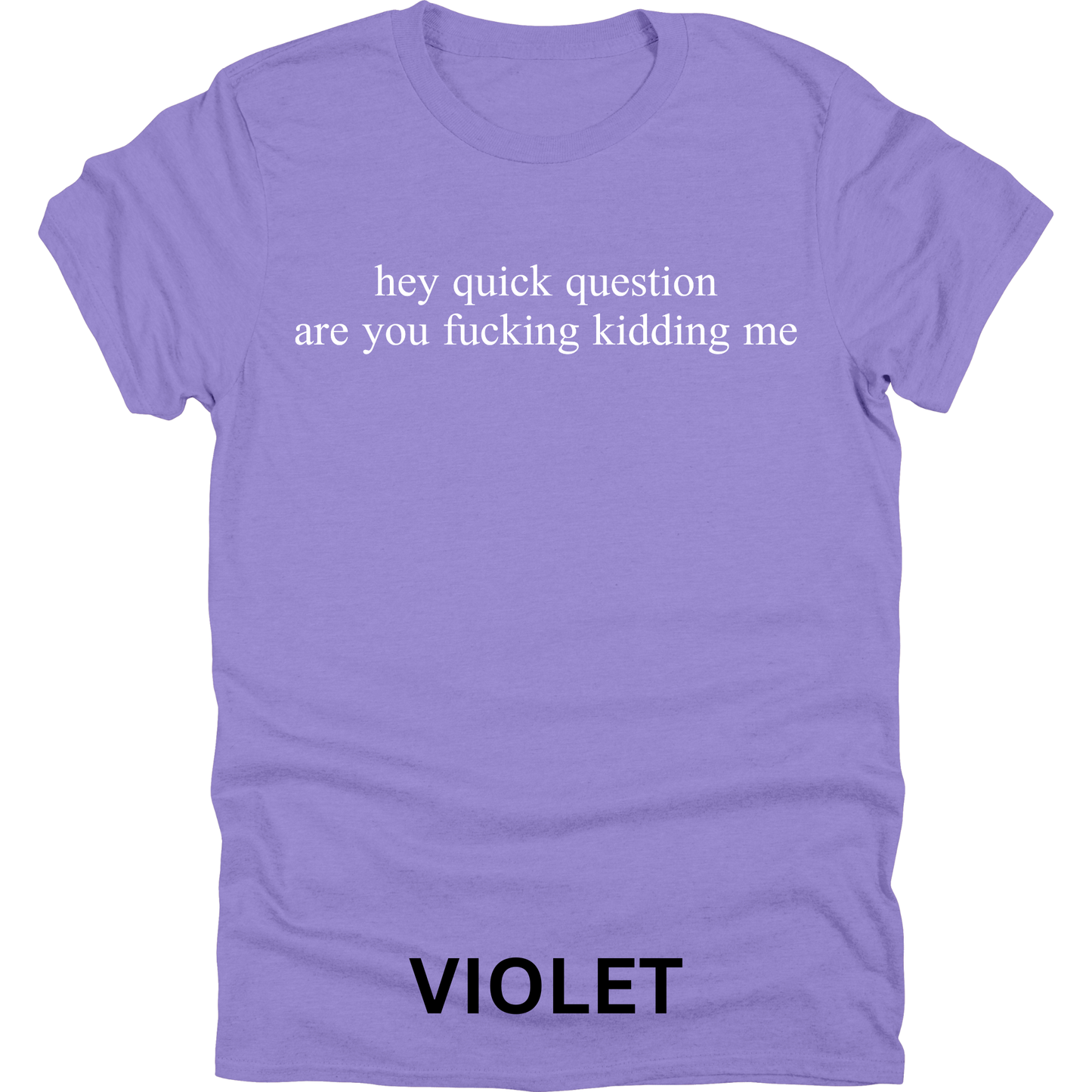 Short Sleeve TShirt Hey Quick Question 442