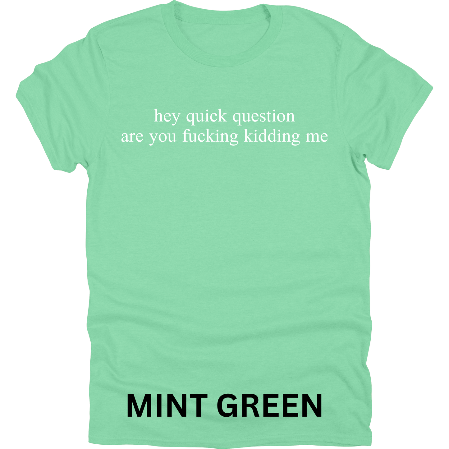 Short Sleeve TShirt Hey Quick Question 442